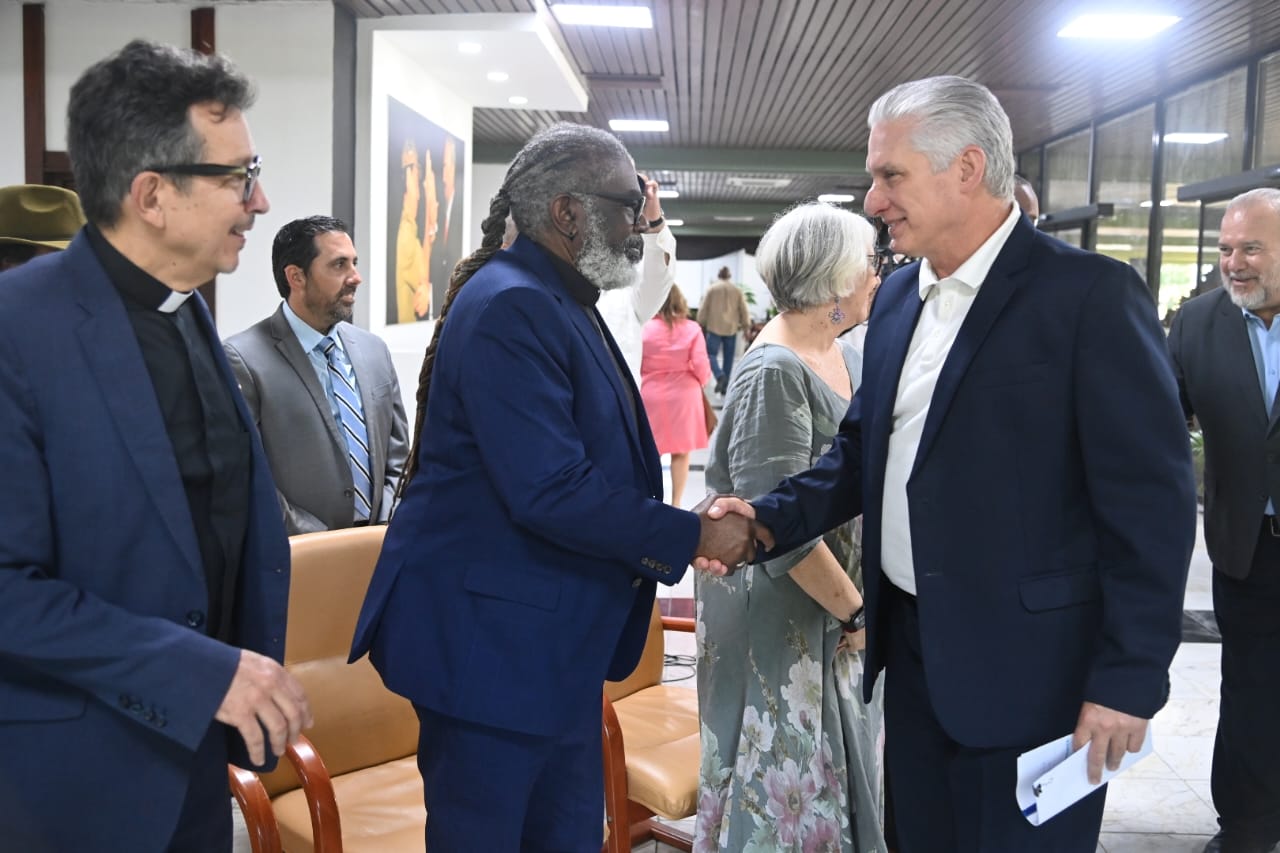 Encuentro de Díaz-Canel con delegación ecuménica internacional