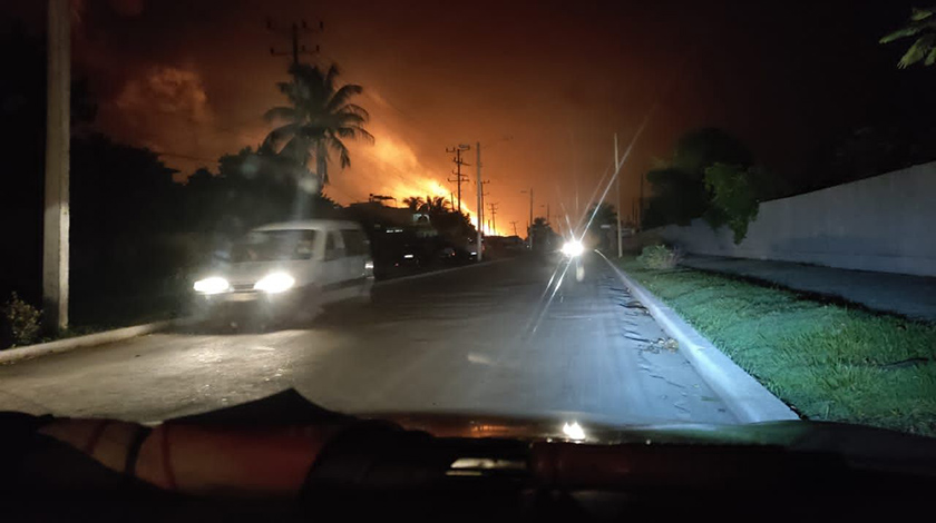 Testigo de explosión en zona industrial comenta la experiencia