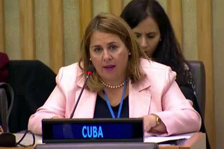 Representante permanente alterna de Cuba ante la ONU, Ana Silvia Rodríguez