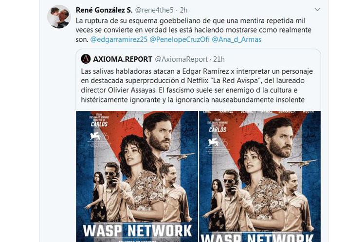 captura de la película La Red Avispa, del realizador francés Olivier Assayas captura de la película La Red Avispa, del realizador francés Olivier Assayas