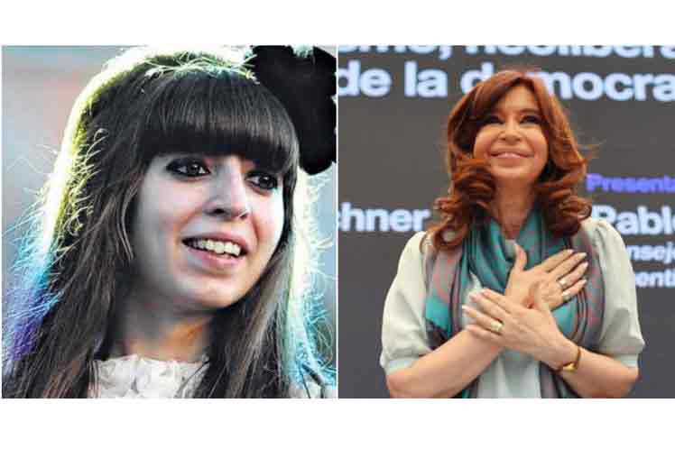 Cristina Fernández y su hija