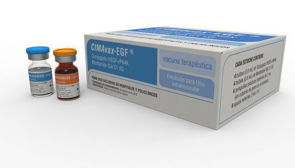  vacuna cubana CIMAvax-EGF en la prevención del cáncer de pulmón.