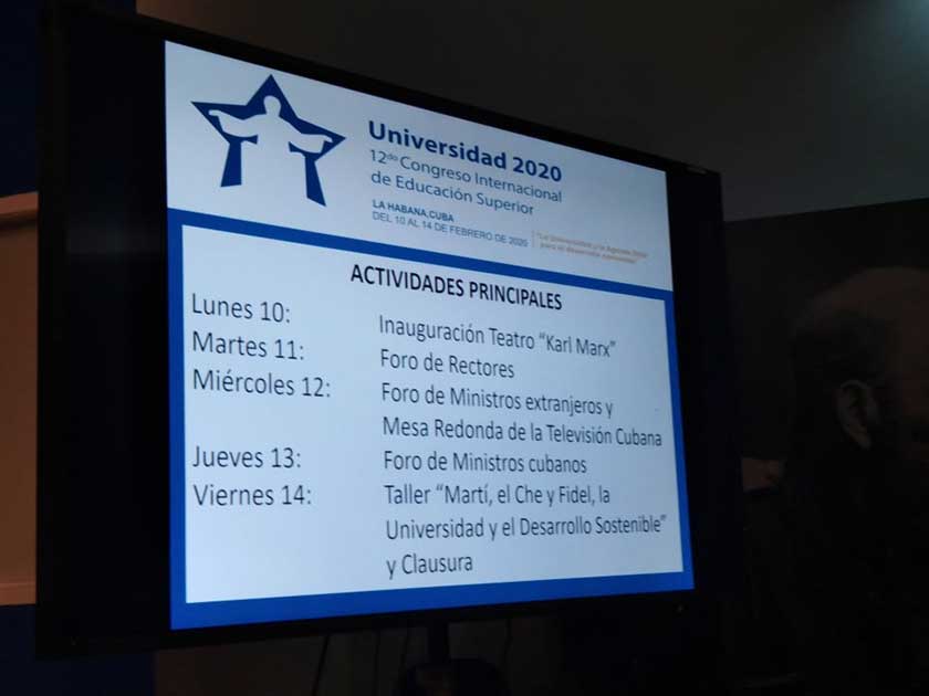 XII Congreso Internacional de la Educación Superior, Universidad 2020