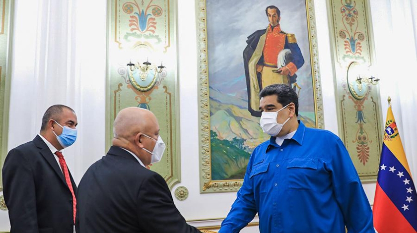 Recibió presidente venezolano a delegación de Cuba Recibió presidente venezolano a delegación de Cuba