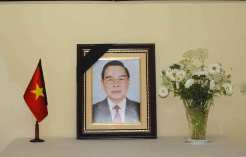 Condolencias por el fallecimiento de Phan Van Khai