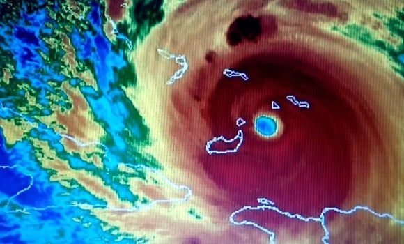 El nombre de “Irma” sería sustituido por otro de género femenino y con letra inicial “I”. Imagen: NOAA, 7 de septiembre de 2017.