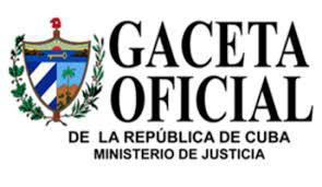  Gaceta Oficial de la República de Cuba