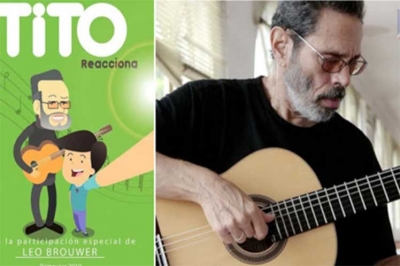 Dibujo animado honra a virtuoso músico de Cuba Leo Brouwer Dibujo animado honra a virtuoso músico de Cuba Leo Brouwer