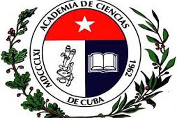 Banner alegórico a la Academia de Ciencias de Cuba
