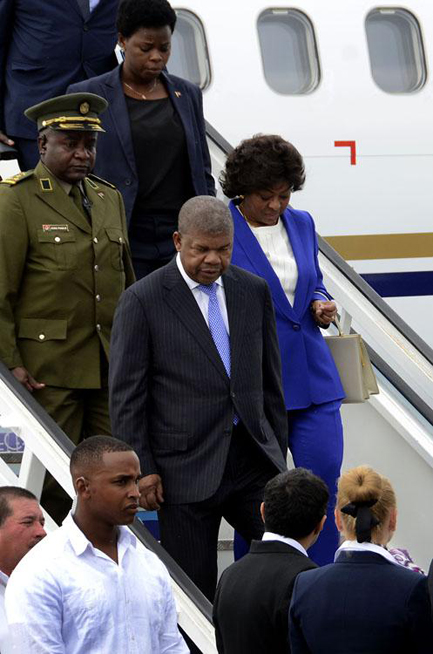 Llegó a La Habana Presidente de la República de Angola