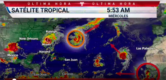 Se forma la tormenta tropical Gabrielle sobre aguas del Atlántico