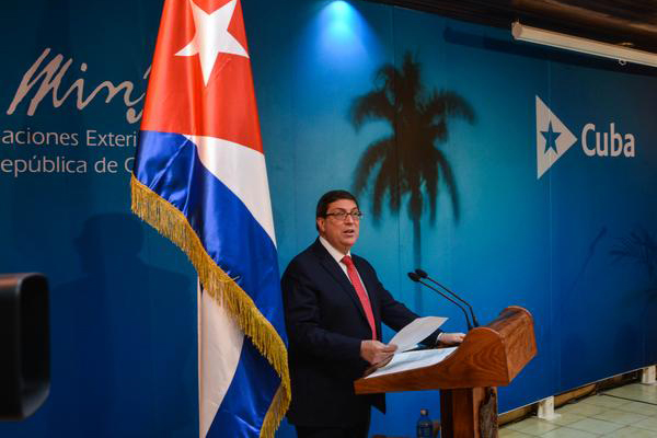 Canciller cubano en conferencia de prensa