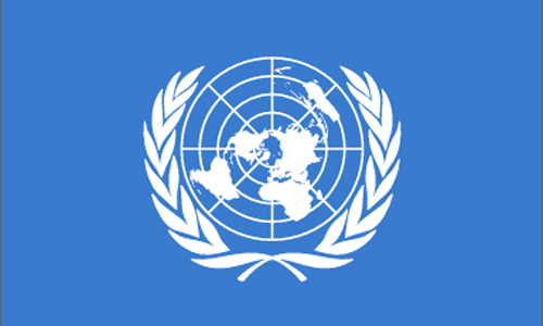 Banner alegórico al Consejo de Derechos Humanos de Naciones Unidas 