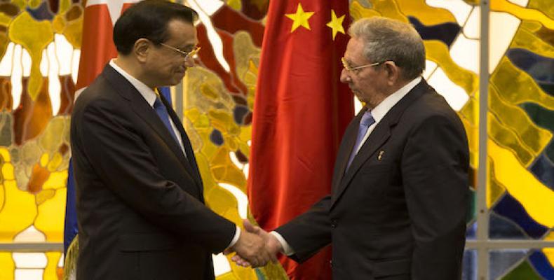Raúl Castro recibió en La Habana a Primer Ministro de China