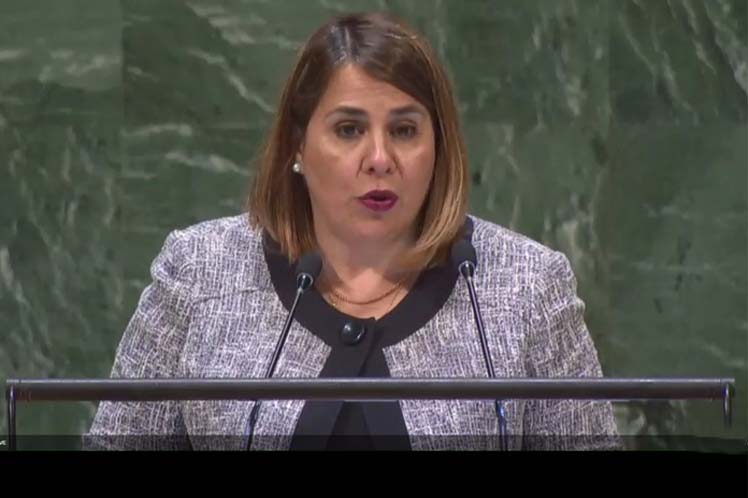 representante permanente alterna de Cuba ante la ONU, Ana Silvia Rodríguez
