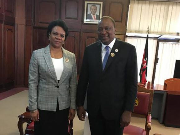 Presidente de Kenya se reúne con la vicetitular del Consejo de Ministros de Cuba