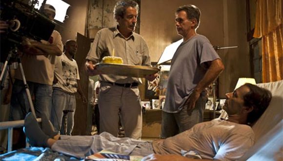 Fernando Pérez durante la filmación de “Últimos días en La Habana”