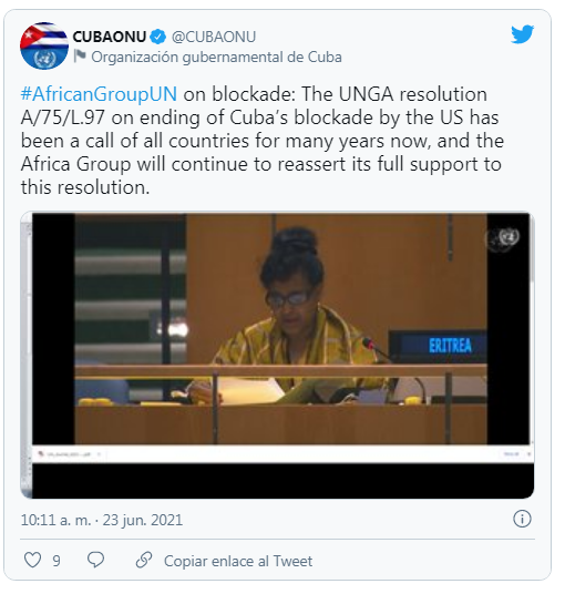 Grupo Africano reafirma su apoyo a Cuba