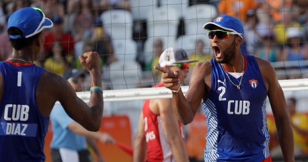 Sergio González y Nivaldo Díaz, la principal dupla de voleibol del país.