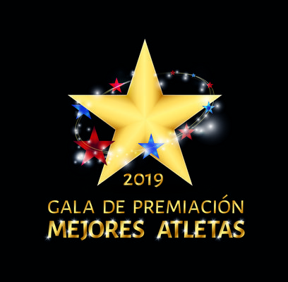 Banner alegórico a la gala de premiaciones a los mejores atletas del 2019