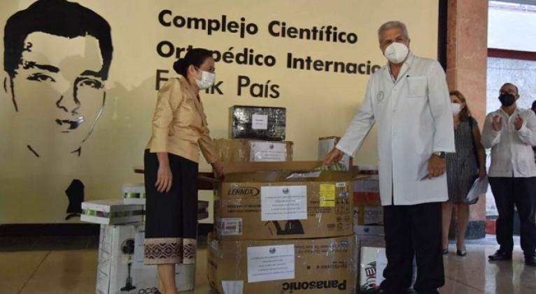 Agradece Presidente cubano donación realizada por Laos