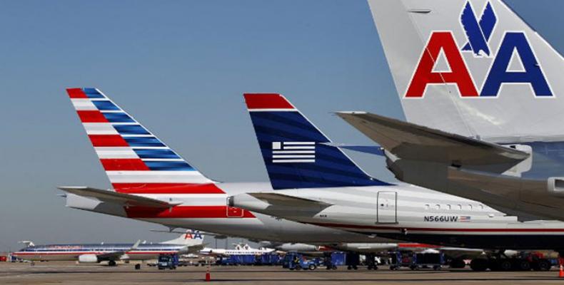 Aviones de la aerolínea estadounidense American Airlines