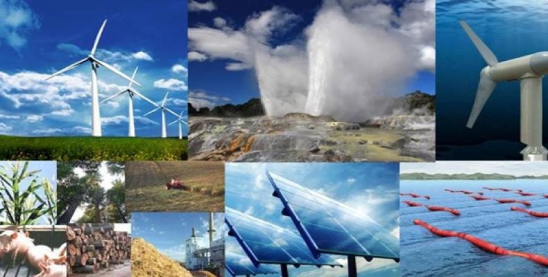 Colladge de imágenes alegóricas a la Energía Renovable, Ahorro de Energía y Educación Energética.