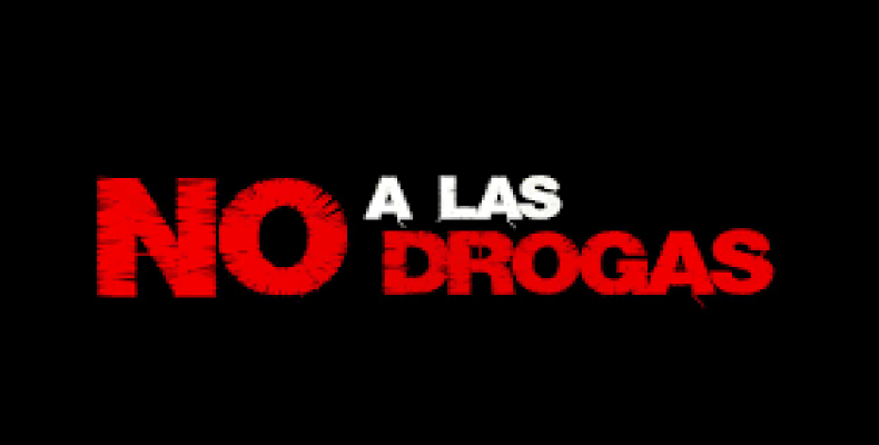 Banner alegórico a la lucha contra las drogas