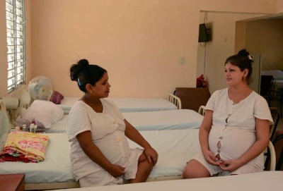 Embarazadas en el Hogar Materno de la ciudad de Florida, Camaguey
