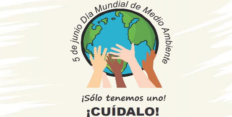 Banner alegórico a la celebración del día Mundial del Medio Ambiente