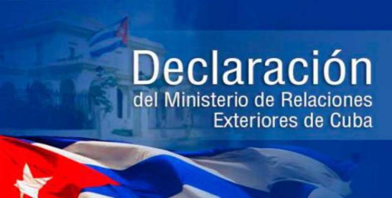 Declaración del MINREX