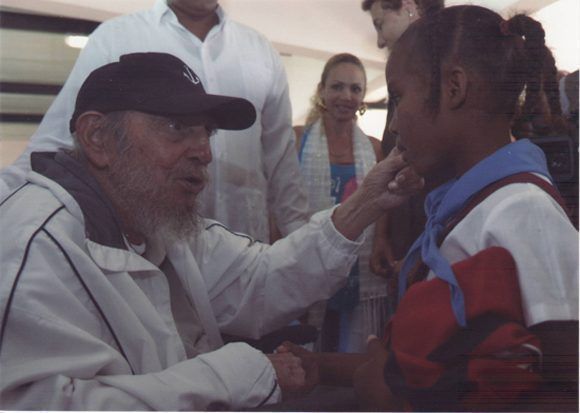 En el complejo educacional Vilma Espín, La Habana, 7 de abril de 2016. Foto: Estudios Revolución / Sitio Fidel Soldado de las Ideas.