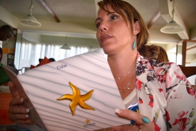 Cliente cubana del turismo nacional