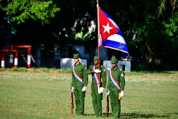 Ceremonia militar celebrada en el Instituto Técnico Militar José Martí (ITM). Foto: Roberto Garaycoa Martínez