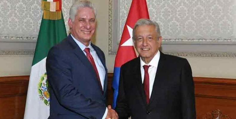 Andrés Manuel López Obrador y Miguel Díaz-Canel Bermúdez / Foto: Archivo RHC 