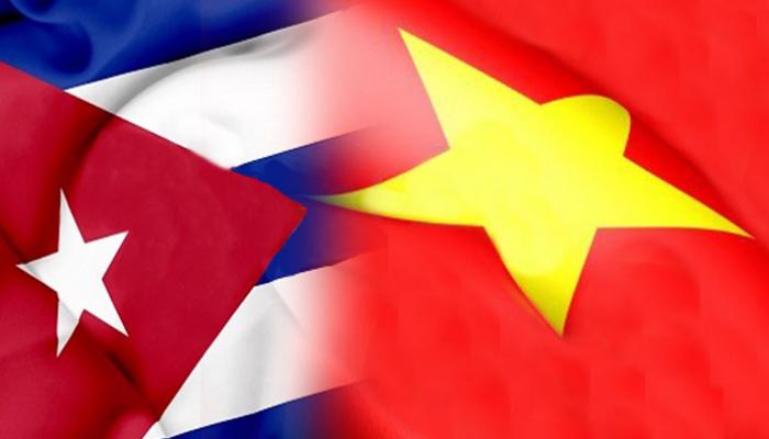 Banderas Cuba y Vietnam