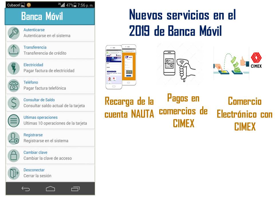 Nuevos servicios de la banca móvil