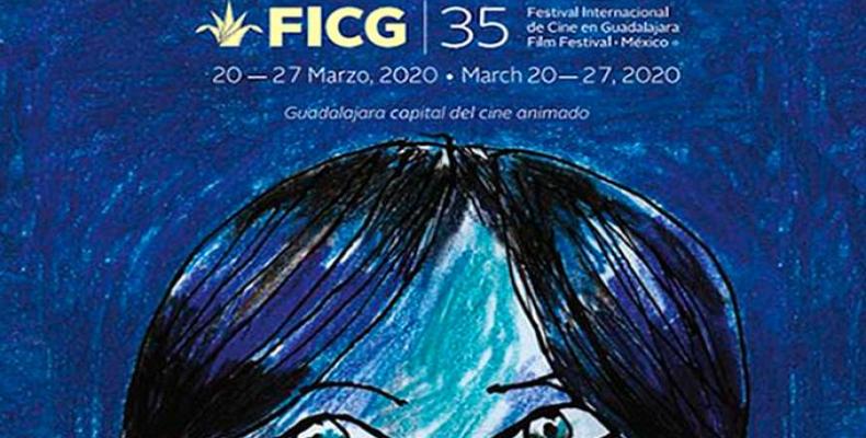 Banner de la XXXV edición del Festival Internacional de Cine de Guadalajara 
