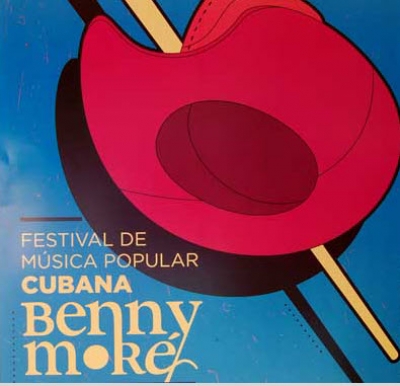 Banner alegórico al Festival de música popular Benny Moré