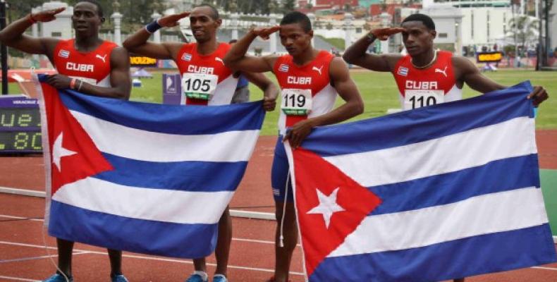 Relevo cubano masculino de atletismo