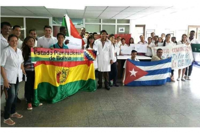 Estudiantes bolivianos en Cuba apoyan a Evo Morales 