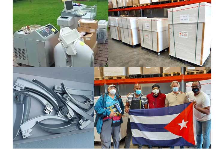 Preparan en Bélgica contenedor con insumos médicos para Cuba
