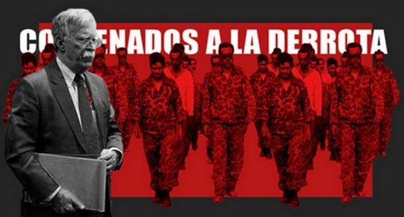 Banner alegórico a las agresiones a EEUU