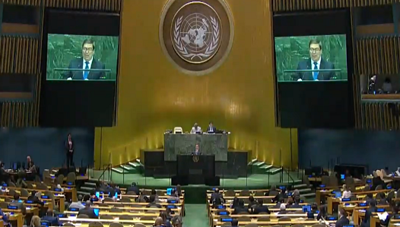 Canciller cubano interviene en el debate general del 74 Período de Sesiones de la Asamblea General de las Naciones Unidas.