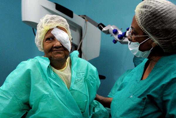 Paciente operada de Catarata