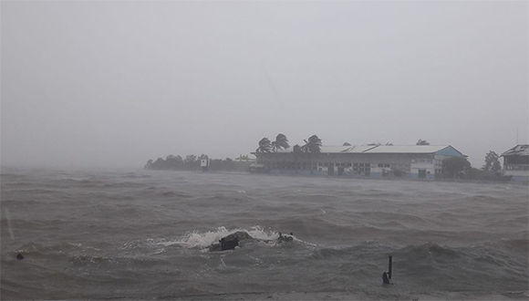 La tormenta Michael en La Coloma, Pinar del Río, en octubre de 2018. Foto tomada defacebook.com/daimy.diazbreijo.
