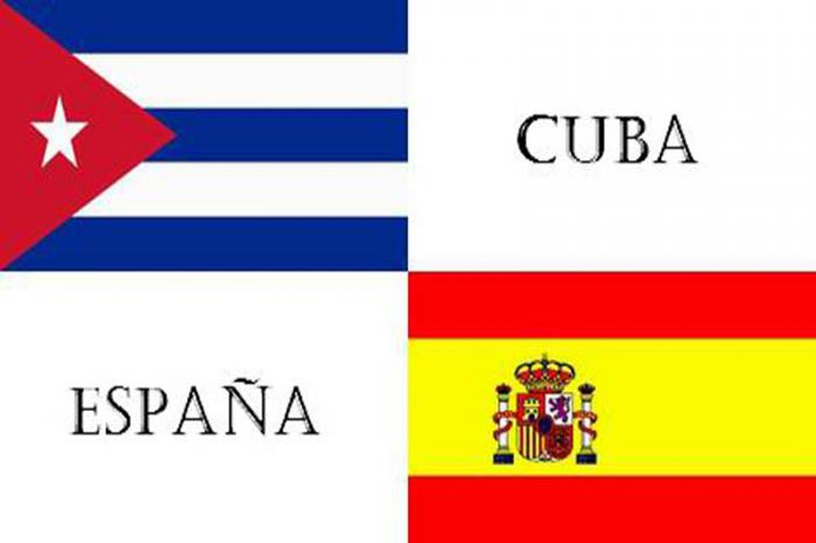 Banderas de Cuba y España