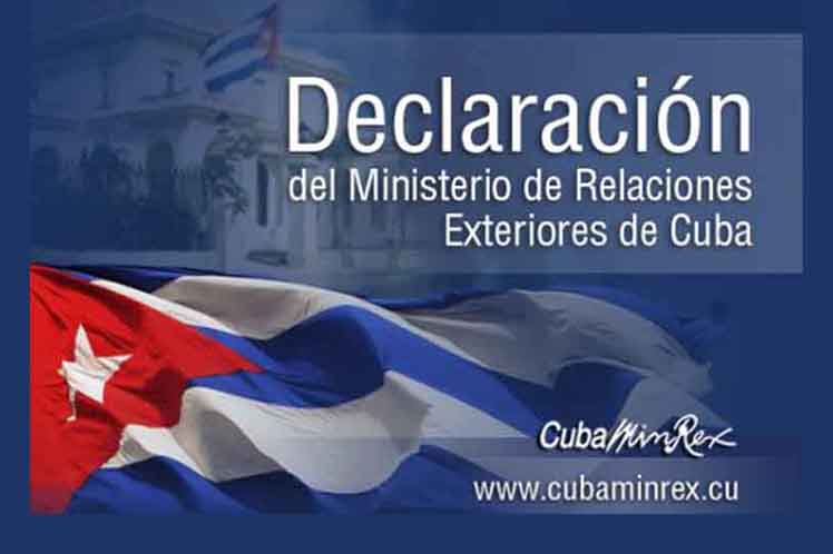 Declaración del MINREX Declaración del MINREX