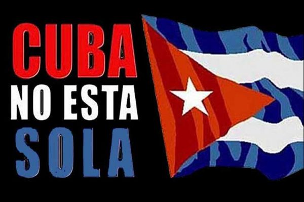 Cuba no está sola / Foto tomada de Prensa Latina.