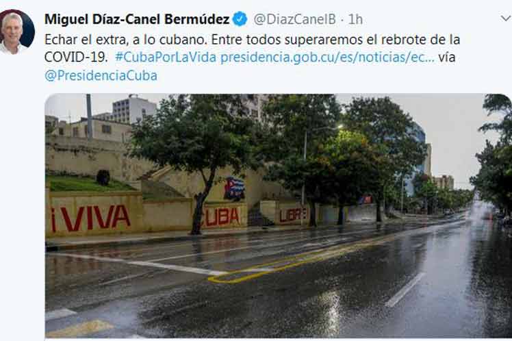 Presidente de Cuba convoca a máximo esfuerzo en lucha contra Covid-19
